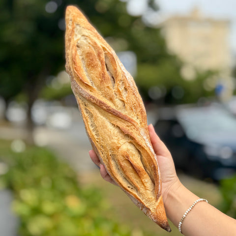 🛒 Pão Barra Clássico ou com Sementes | Massa Mãe